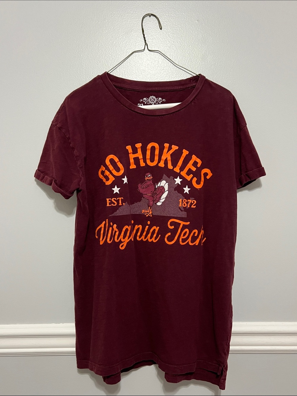 Virginia Tech Women’s Marron & Orange T-shirt